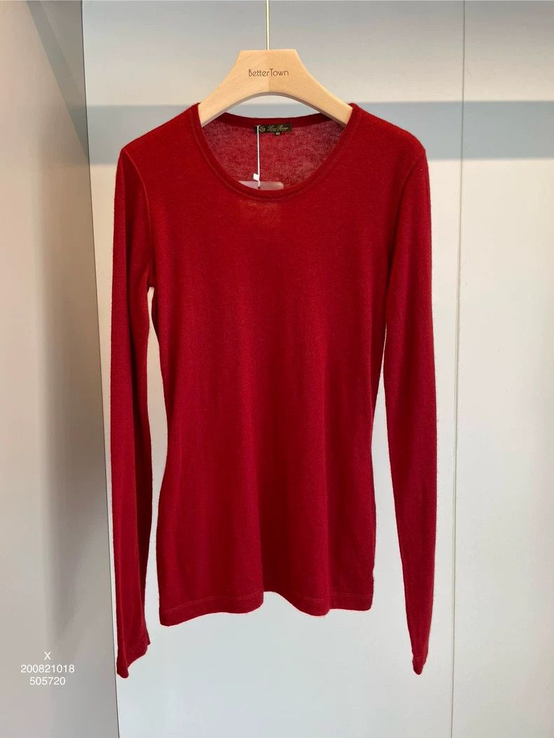 Loro Piana LORO PIANA Red cashmere sweater Size M / US 6-8 / IT 42-44 - 1 Thumbnail
