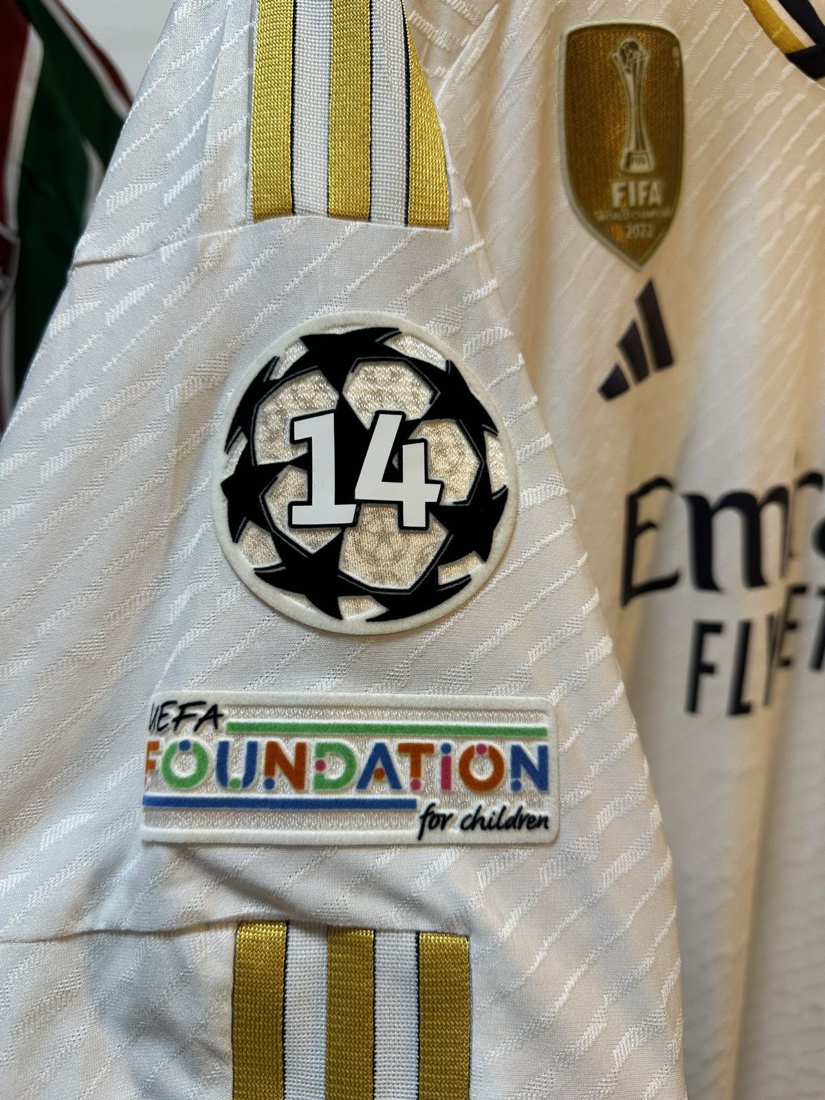Adidas 2023-2024 RealMadridLongSleevesHomeKitPlayerVersionBECKHAM23 Size US XXL / EU 58 / 5 - 12 Thumbnail