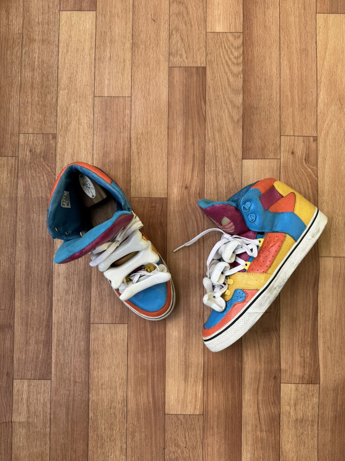Adidas × Jeremy Scott 🔥🥹Jeremy Scott x Adidas S/S 14 bones sneakers Size US 11.5 / EU 44-45 - 8 Thumbnail
