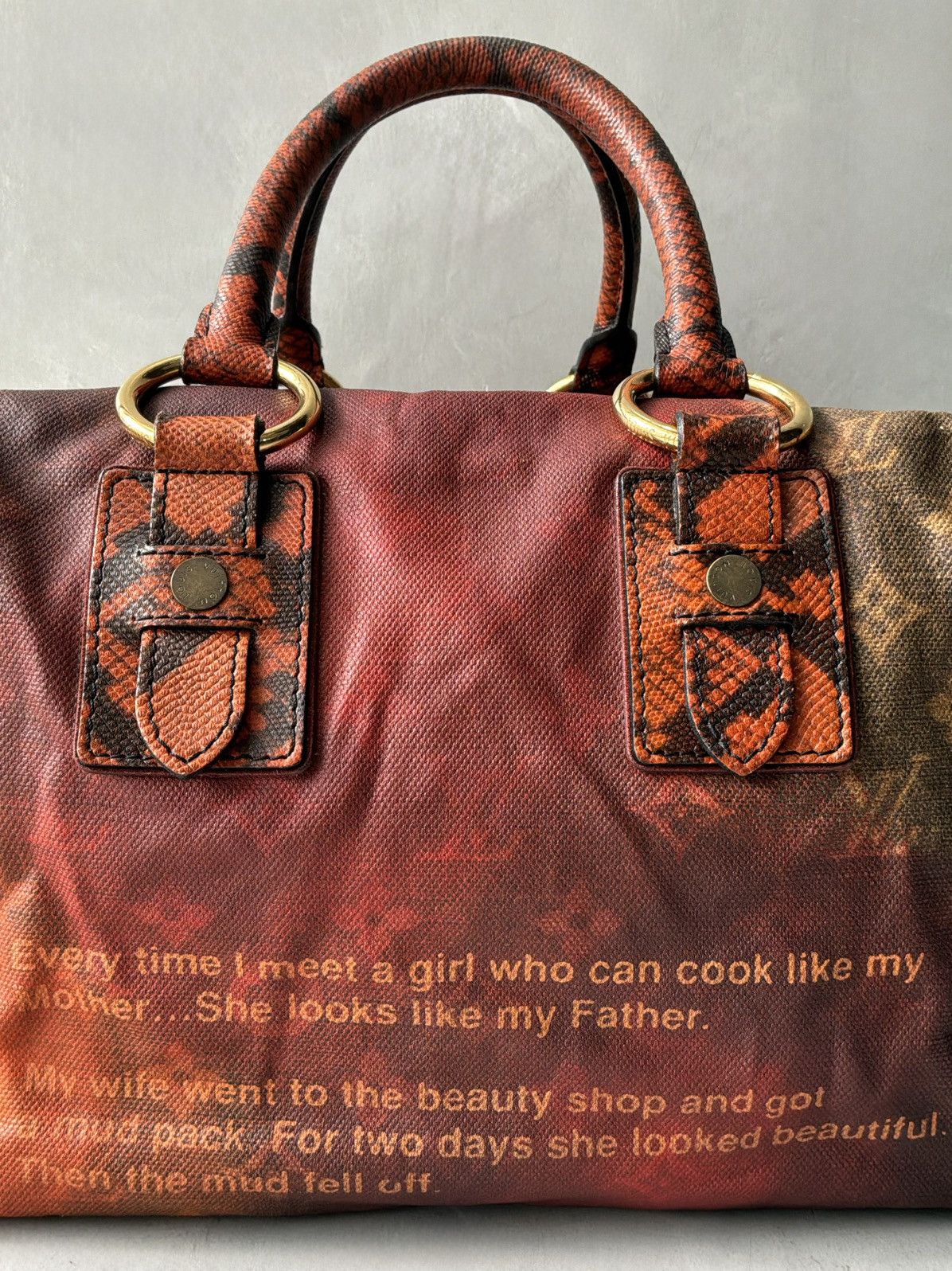 Louis Vuitton Louis Vuitton x Richard Prince - Red Mono/Snakeskin Handbag Size ONE SIZE - 4 Thumbnail