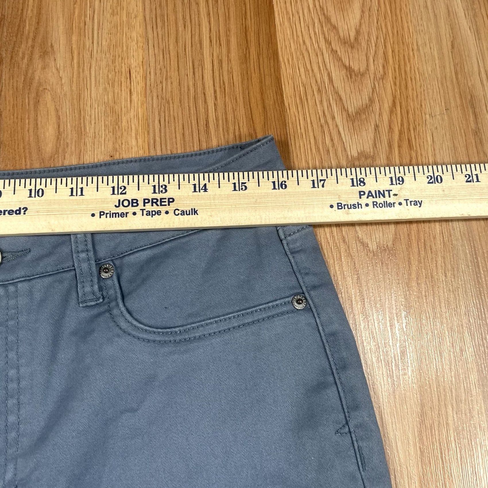 Vintage Aéropostale Pants Womens 12 Reg High Waisted Ankle Jegging Stretch Skinny Gray Jeans Size 24" / US 00 / IT 34 - 4 Thumbnail