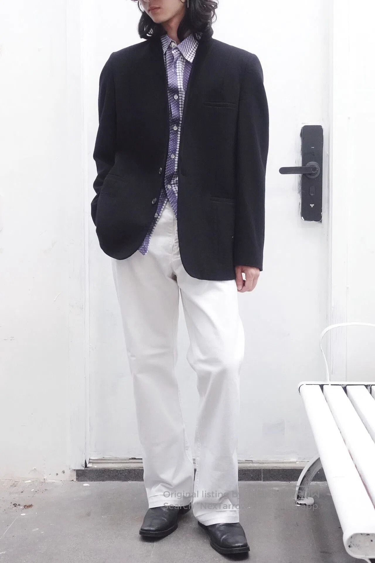 Maison Margiela Maison Martin Margiela Collarless Suit Jacket. Size US L / EU 52-54 / 3 - 3 Thumbnail
