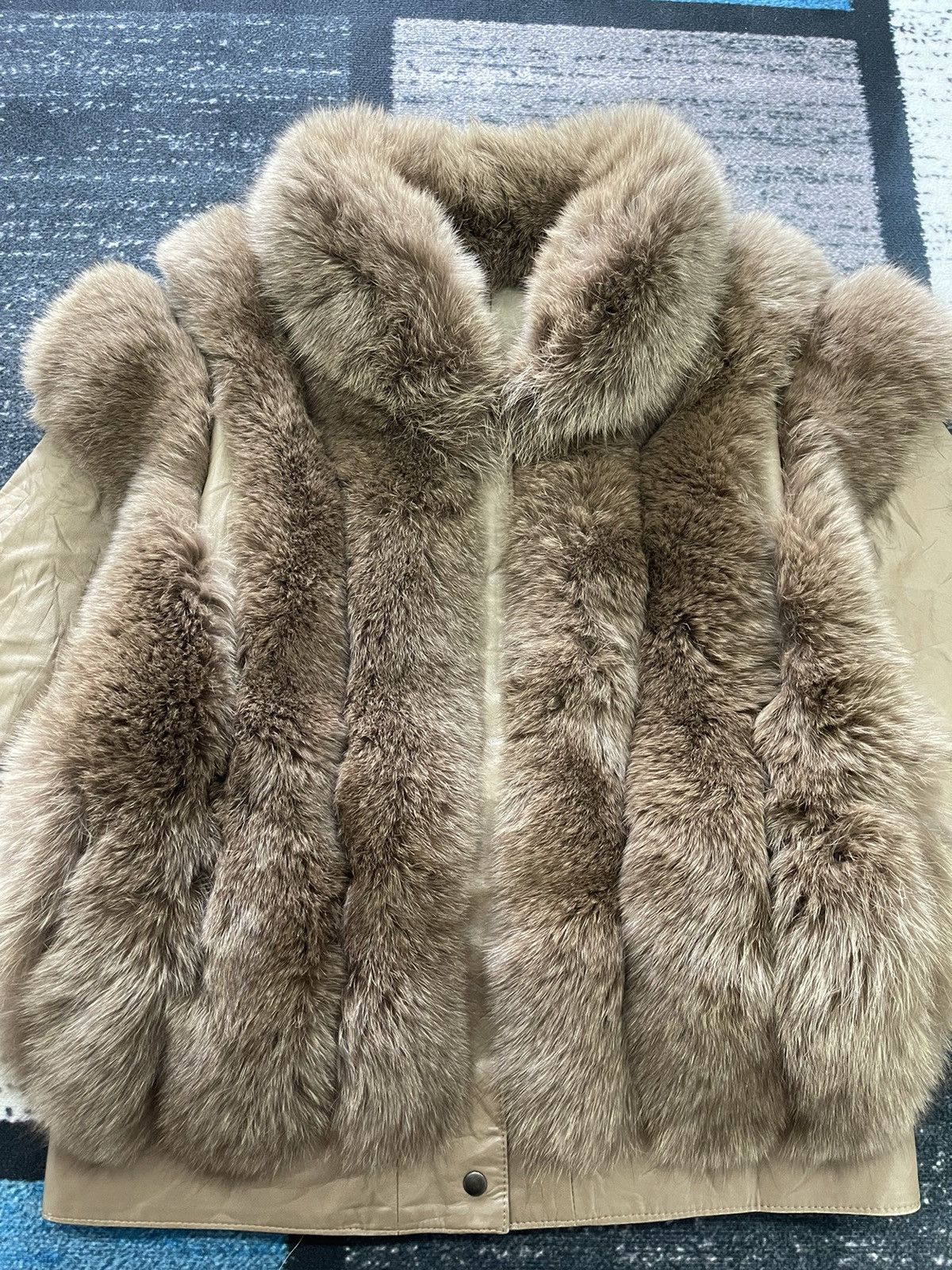 Vintage VINTAGE REAL FUR NICE LEATHER JACKET Size US M / EU 48-50 / 2 - 5 Thumbnail