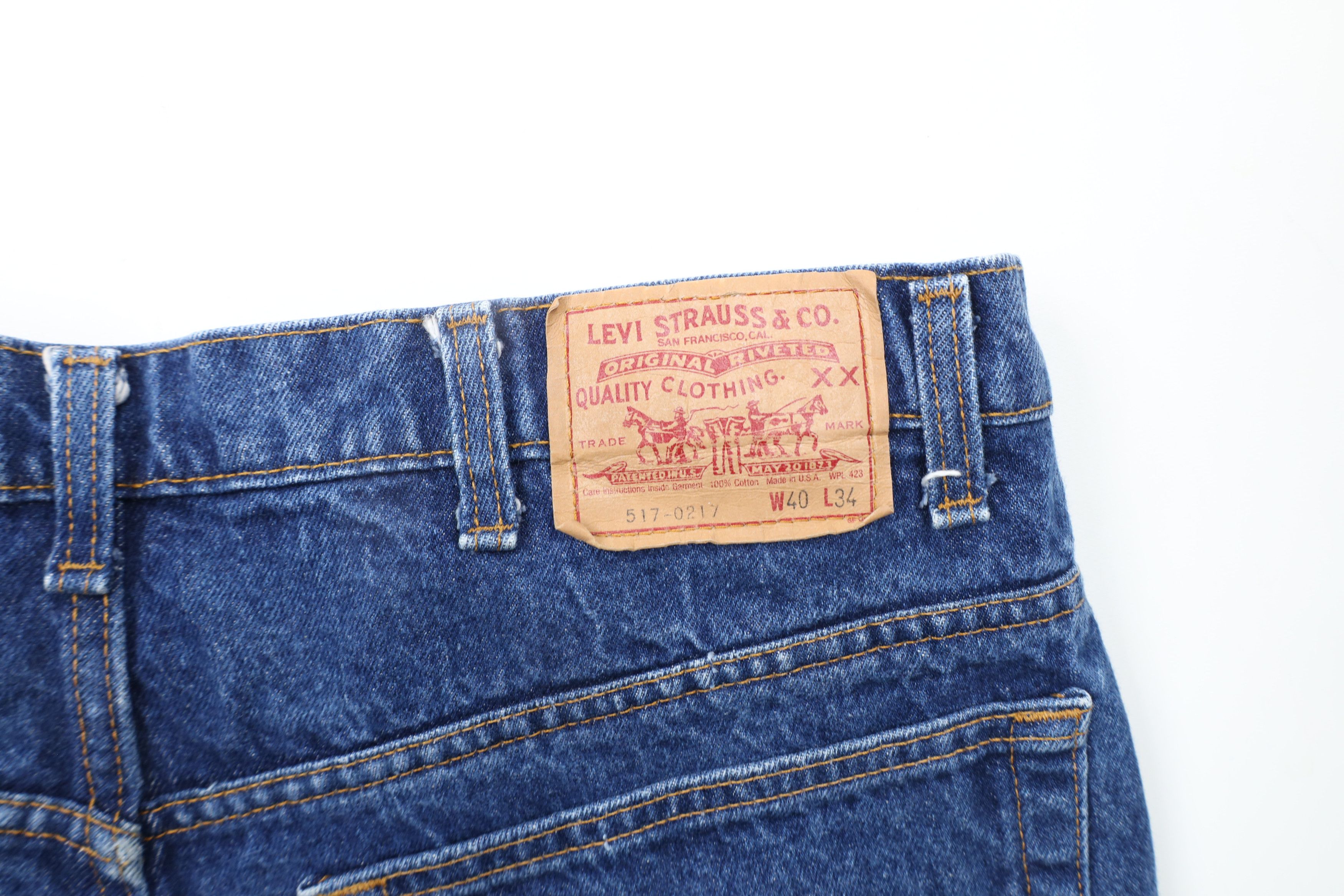 Levi's × Vintage Vintage 80s Levis 517xx Flared Wide Leg Bootcut Jeans USA Size US 38 / EU 54 - 10 Thumbnail