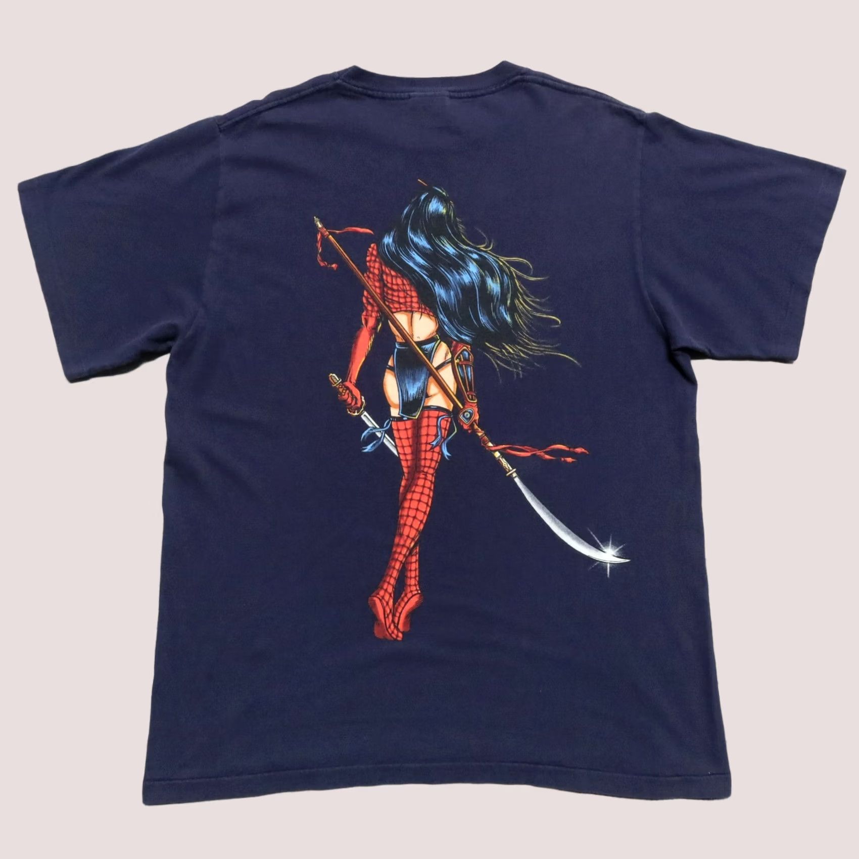 Changes Vintage Shi Lady Death Shirt Navy XL Mens X-Large 1997 Changes Shirt 90s Size US XL / EU 56 / 4 - 1 Thumbnail