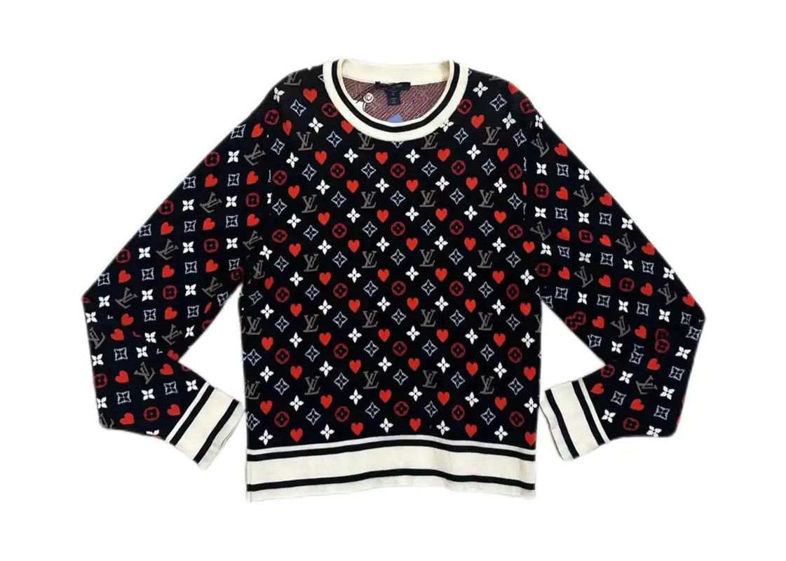 Louis Vuitton Louis Vuitton Spring Autumn Red Knit Sweater 0089 Size M / US 6-8 / IT 42-44 - 1 Thumbnail