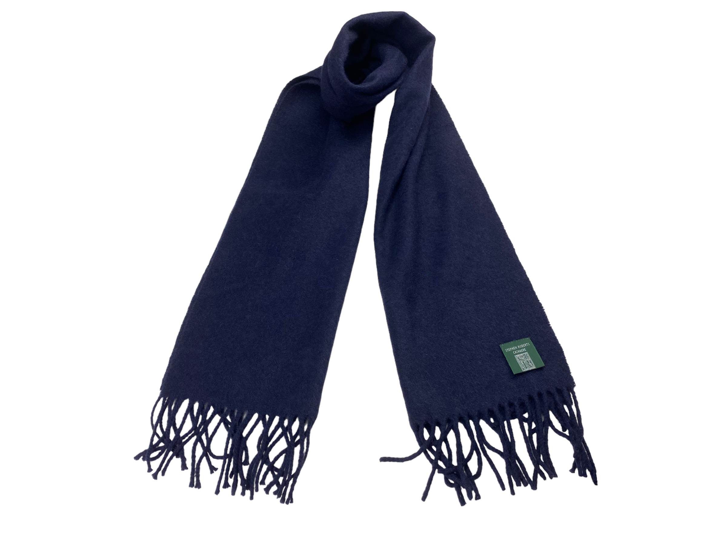 Vintage Vintage Stephens Roberts Pure Cashmere Scarf Luxury 90s Size ONE SIZE - 1 Thumbnail