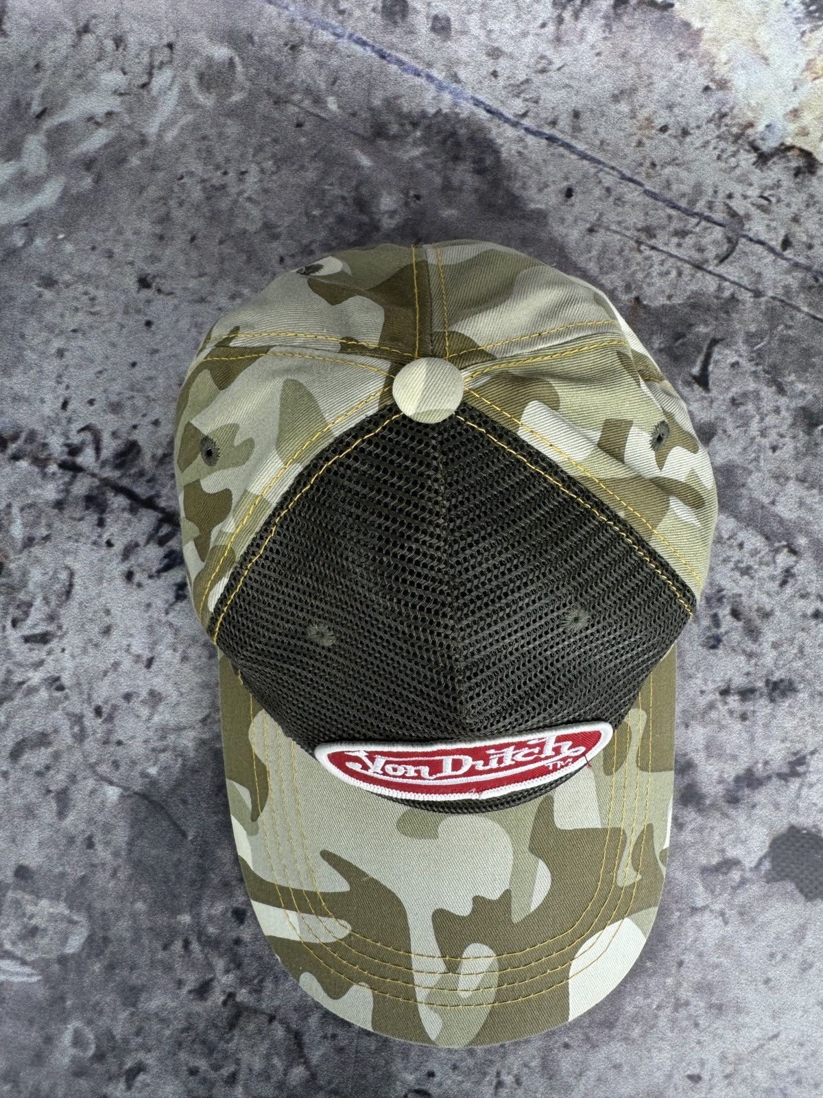 Ed Hardy Men’s Von Dutch Camo Cap Size ONE SIZE - 4 Thumbnail