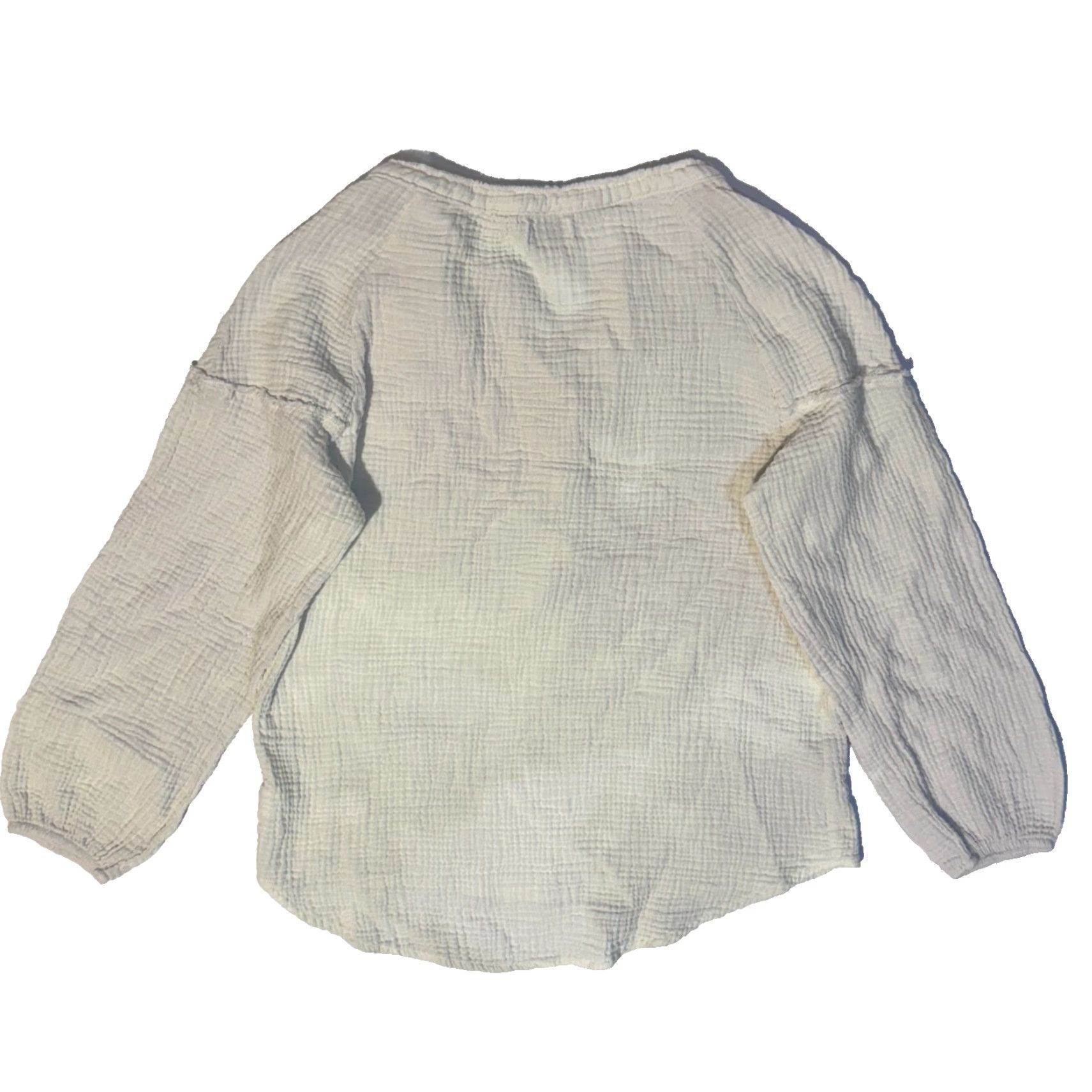 Vintage Wonderly Ivory Waffle Knit Button-Up Shirt Long Sleeve L Casual Women's Regular Size L Size L / US 10 / IT 46 - 8 Thumbnail