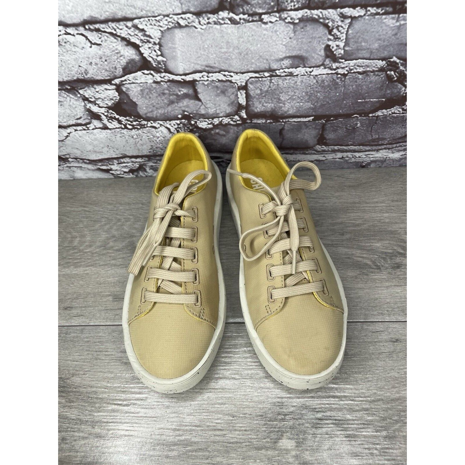 Camper Camper Yellow Leather Casual Lace Up Lightweight Sneakers Wo Size US 6 / IT 36 - 15 Thumbnail