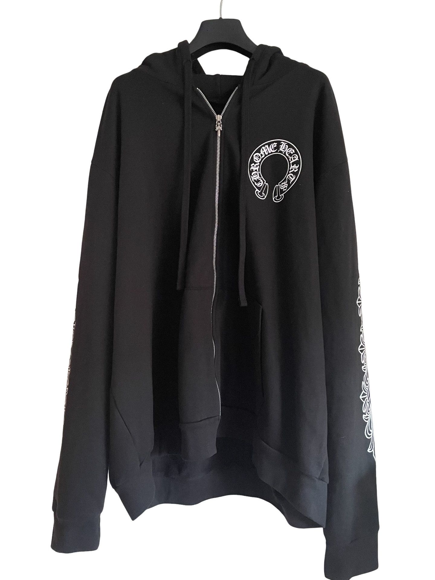 Chrome Hearts Chrome Hearts Horseshoe Scroll Zip-Up Hoodie XXL Size US XXL / EU 58 / 5 - 1 Thumbnail