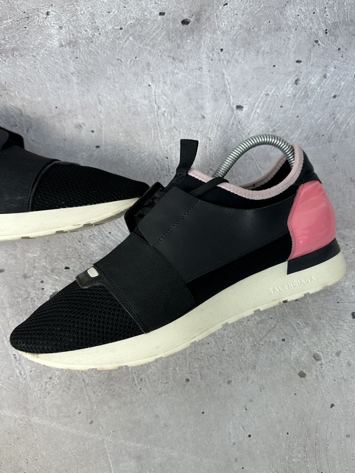 Balenciaga Balenciaga Race Runner Leather Mesh Women’s Sneaker Size US 10 / IT 40 - 5 Thumbnail