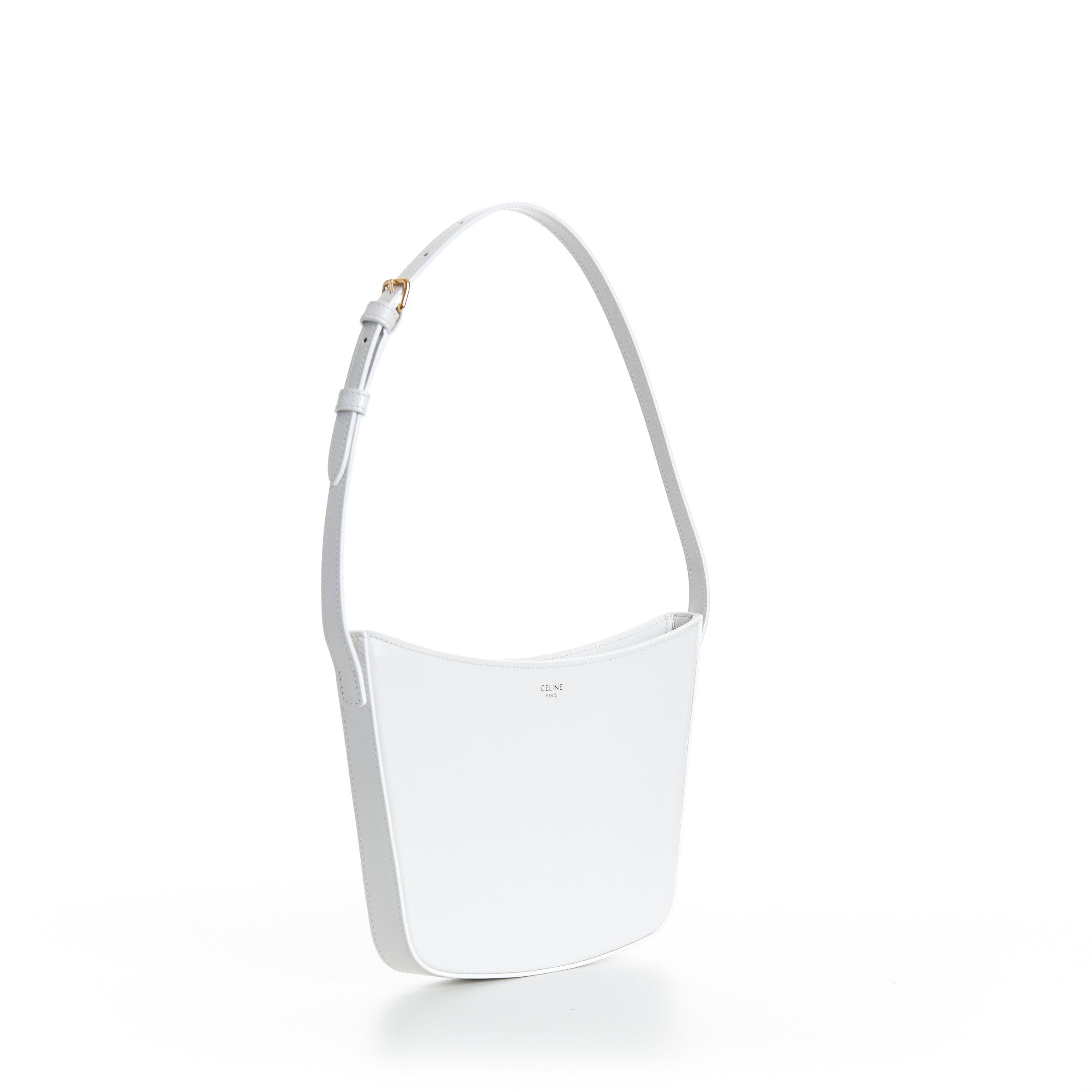 Celine Medium Celine Croque Bag - Arctic White Shiny Calfskin Size ONE SIZE - 8 Thumbnail