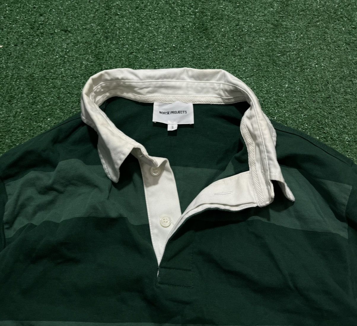 Norse Projects Norse Projects Ruben Polo Sweatshirt Striped Size US S / EU 44-46 / 1 - 2 Thumbnail