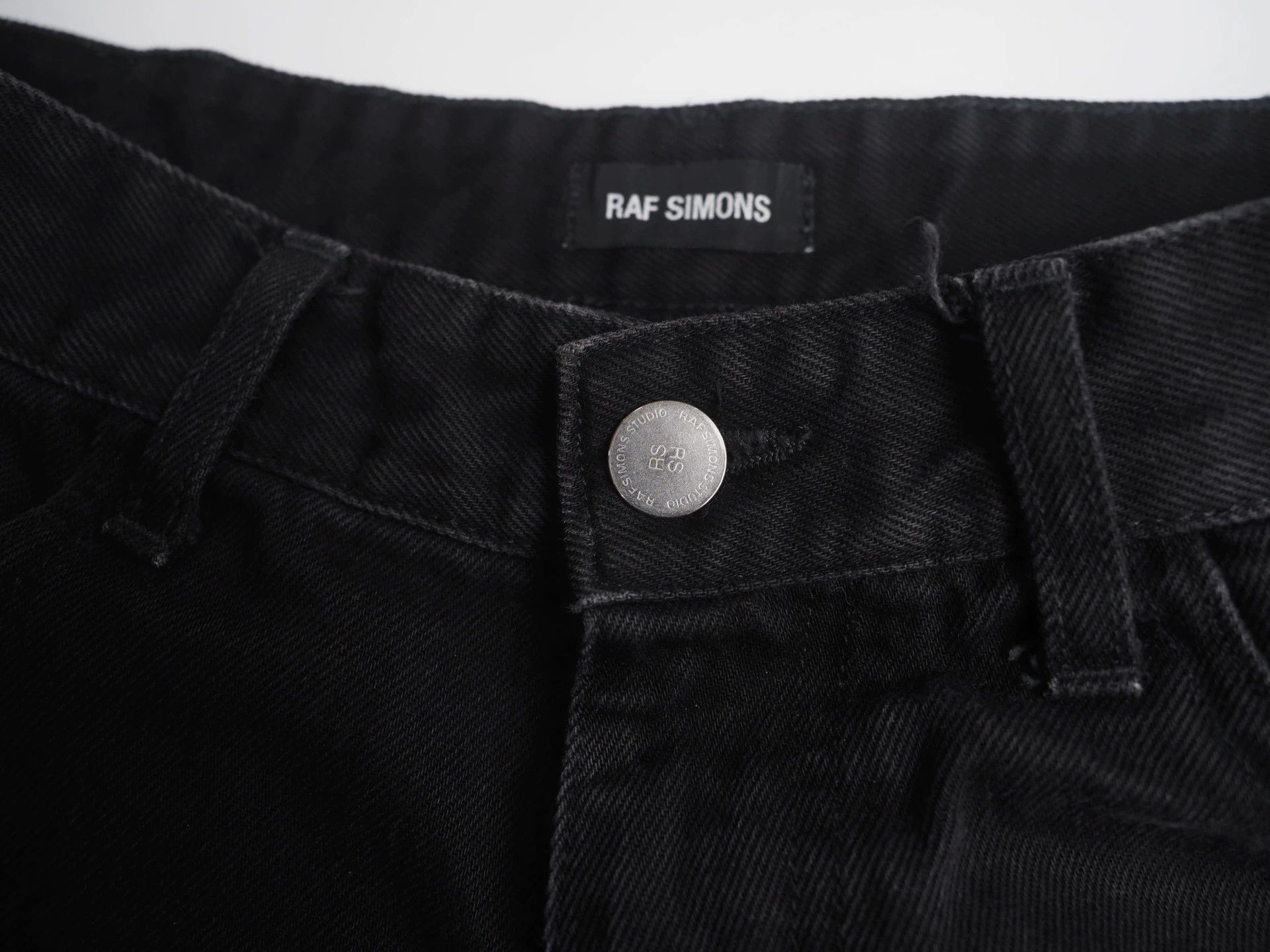Raf Simons RAF SIMONS Blue and Black Double-Layer Denim Jeans Size US 29 - 4 Thumbnail