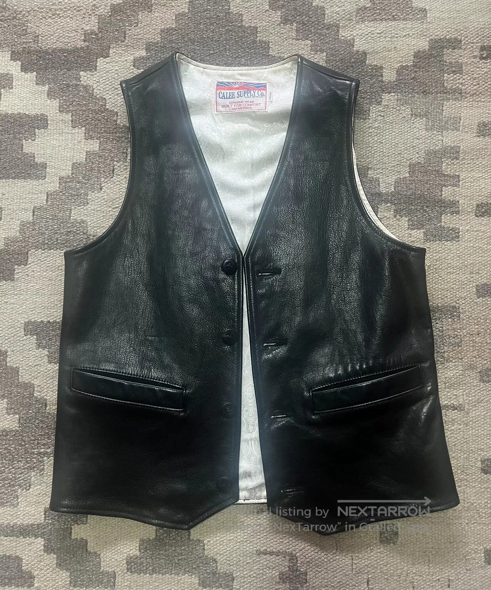 CAYL Calee Japanese Leather Vest. Size US M / EU 48-50 / 2 - 1 Thumbnail