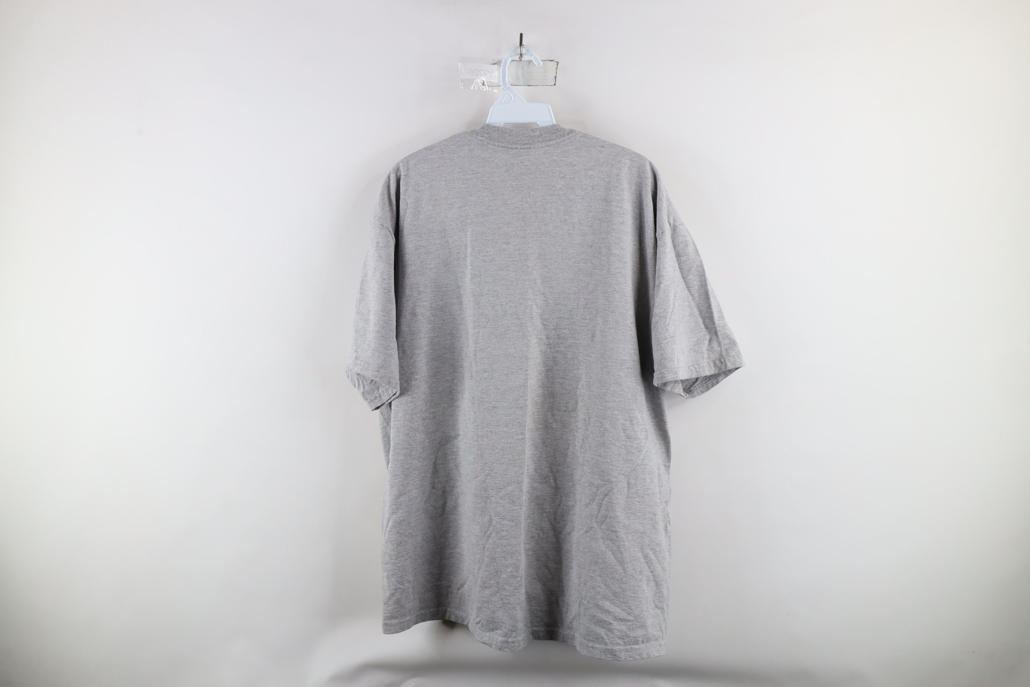 Vintage Vintage 90s Streetwear Heavyweight T-Shirt Heather Gray Size US XL / EU 56 / 4 - 8 Thumbnail