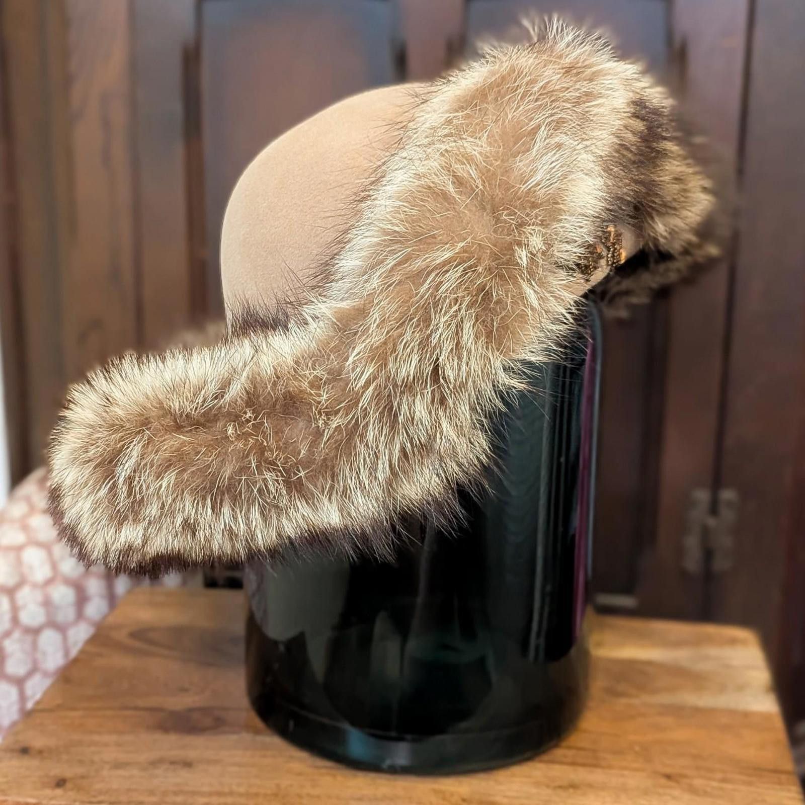 Other Custom Mink Fur Felted Hat Size ONE SIZE - 2 Thumbnail
