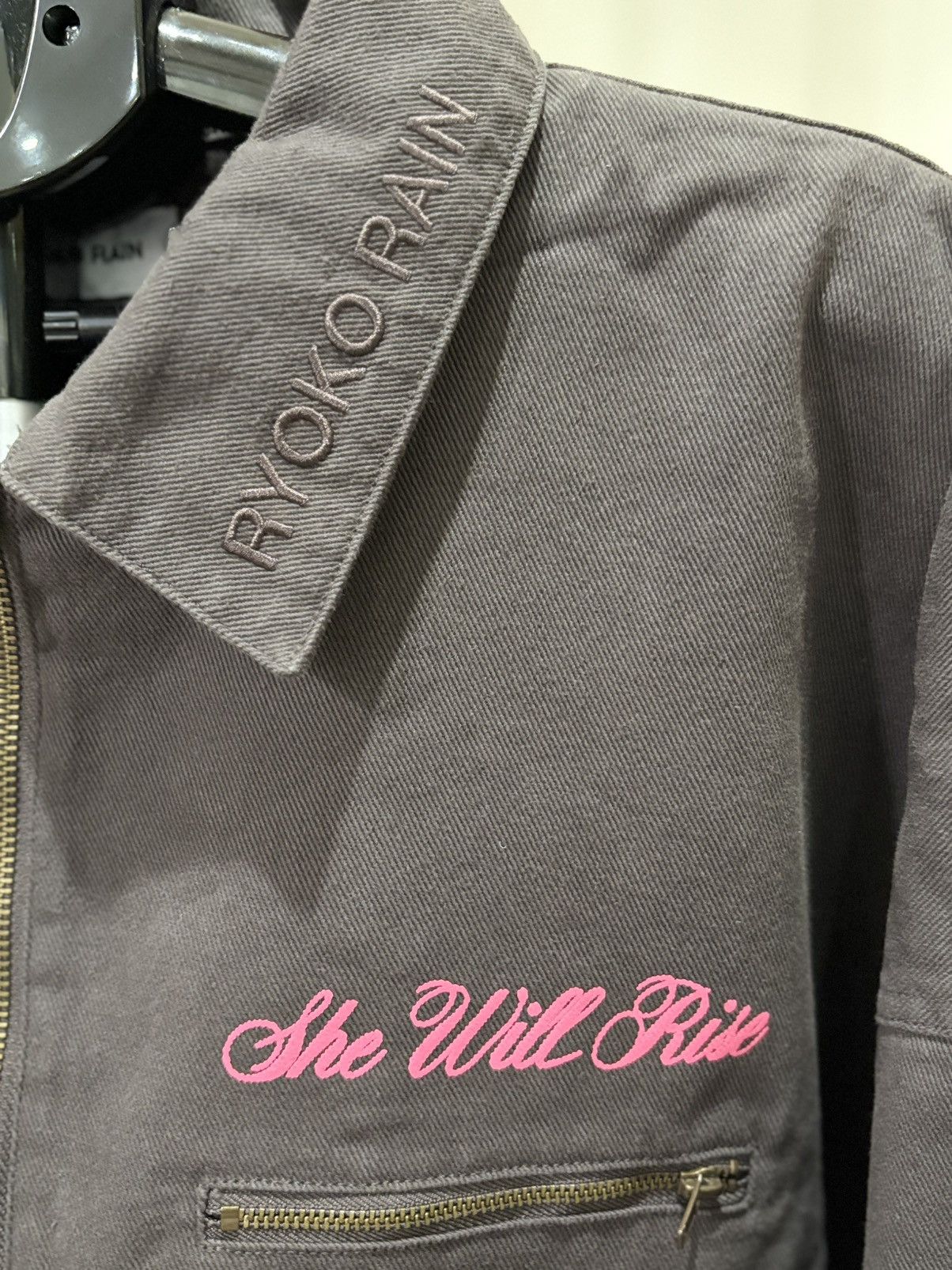 Ryoko Rain CLASSIC CHARCOAL GRAY WORK JACKET- SHE WILL RISE Size US XL / EU 56 / 4 - 4 Thumbnail