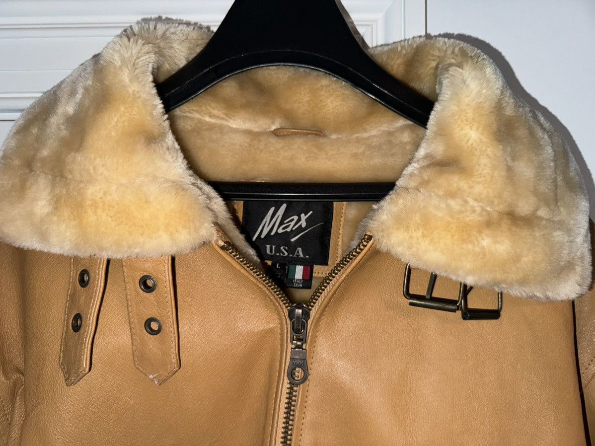 Vintage Heavy Leather Coat with Fur Lining Size US L / EU 52-54 / 3 - 8 Thumbnail