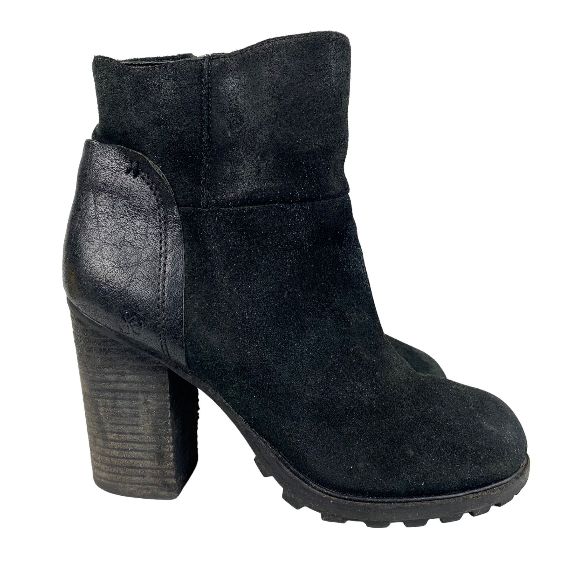 Sam Edelman Sam Edelman Franklin Black Suede Leather Block Heel ankle Bo Size US 10 / IT 40 - 1 Thumbnail
