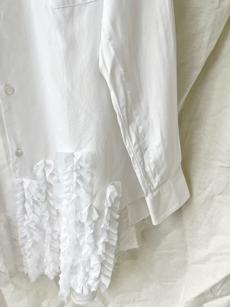 Comme des Garcons Comme Des Garcons Long Sleeve Pointed Collar Shirt Top wit Size S / US 4 / IT 40 - 5 Thumbnail