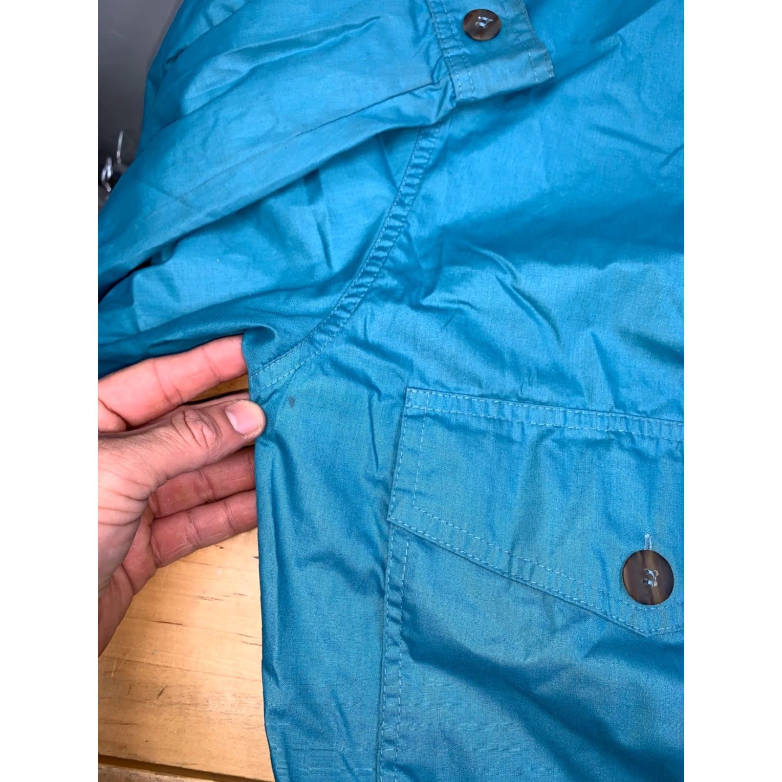 Altea Vintage Bomber Jacket L Teal Pockets Casual Mens Size US L / EU 52-54 / 3 - 3 Thumbnail