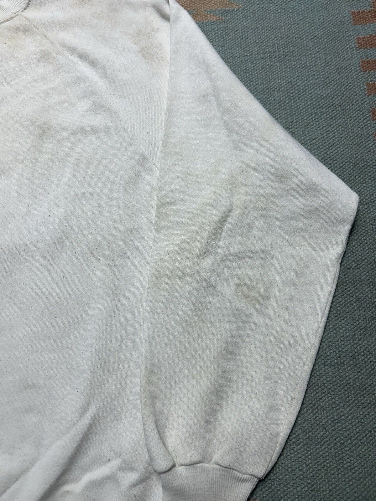 Vintage Vintage 70s 80s sweatshirt blank white stain grunge worn XL Size US XL / EU 56 / 4 - 2 Thumbnail