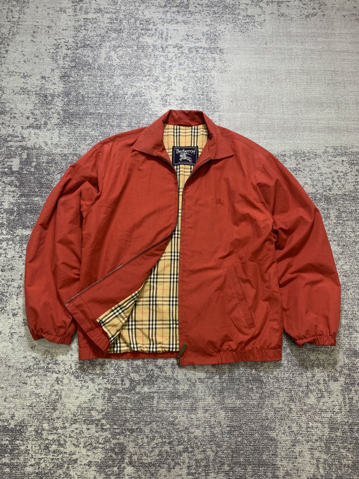 Burberry Prorsum Vintage Burberry Bomber Jacket Nova Check Red Size US M / EU 48-50 / 2 - 2 Thumbnail