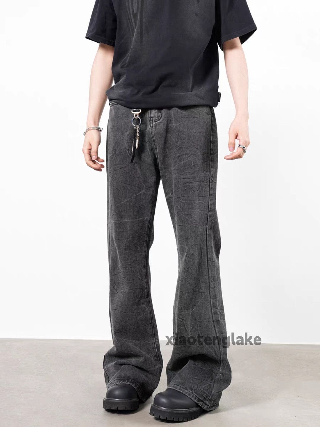 Jean × Vintage washed faded cleanfit yuppie y2k bootcut flared jeans Size US 32 / EU 48 - 8 Thumbnail