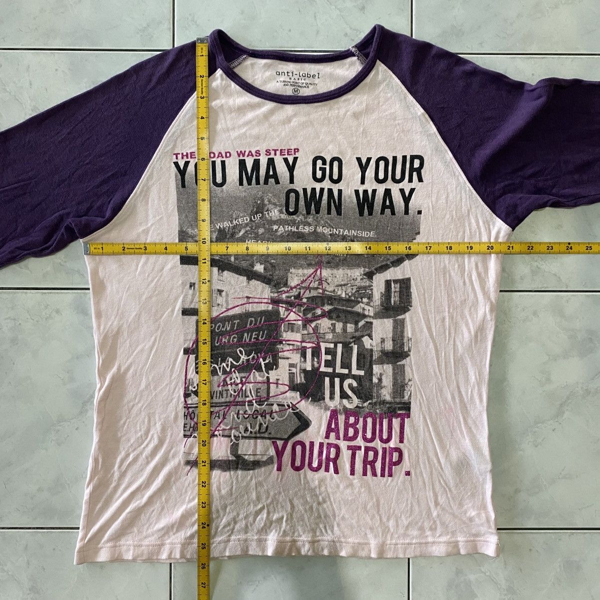 Japanese Brand Anti-Label Raglan Travel Graphic Longsleeve Vintage Style Size US M / EU 48-50 / 2 - 17 Thumbnail