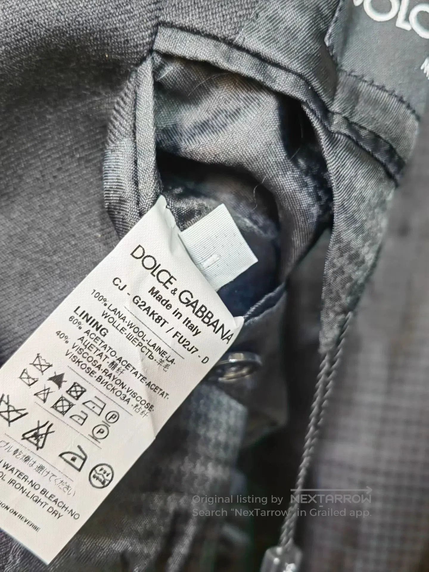 Dolce & Gabbana Dolce&Gabbana Wool Suit Jacket. Size US XL / EU 56 / 4 - 8 Thumbnail