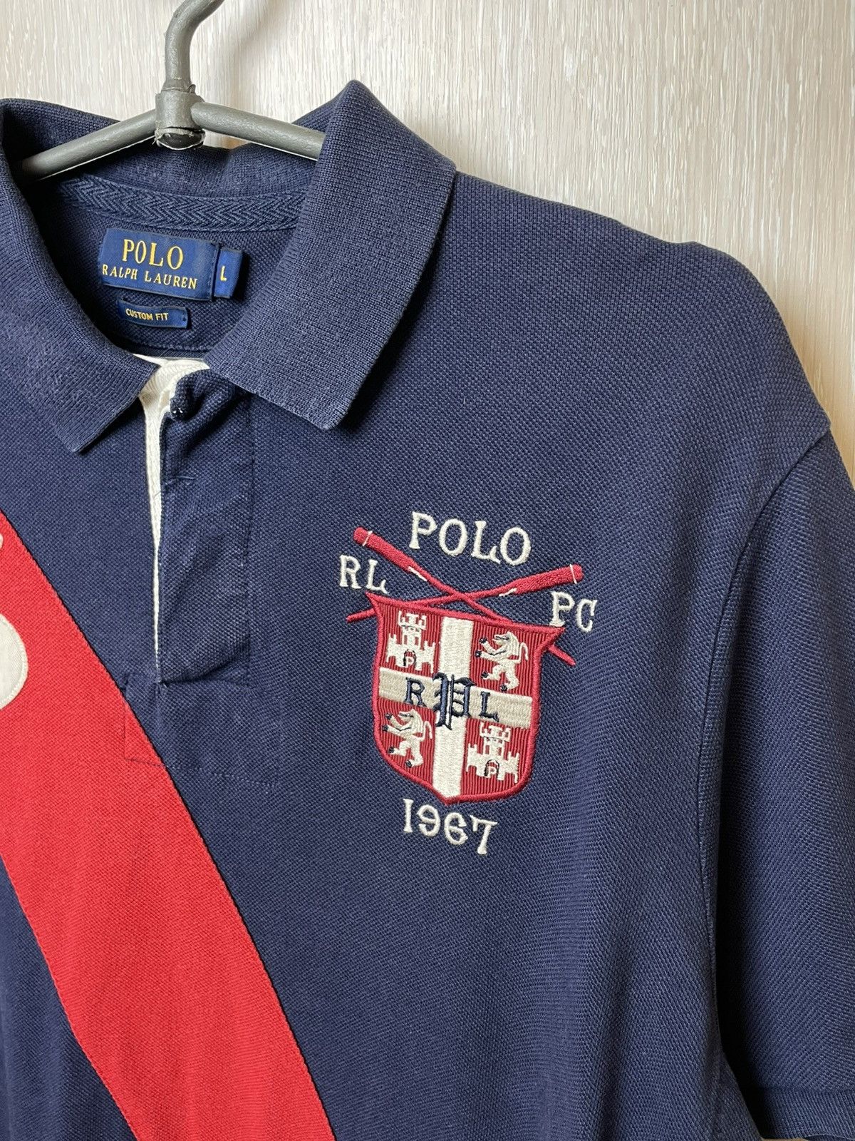 Polo Ralph Lauren Polo Ralph Lauren Polo Rugby Crest 3 Applique 1967 Size US L / EU 52-54 / 3 - 2 Thumbnail
