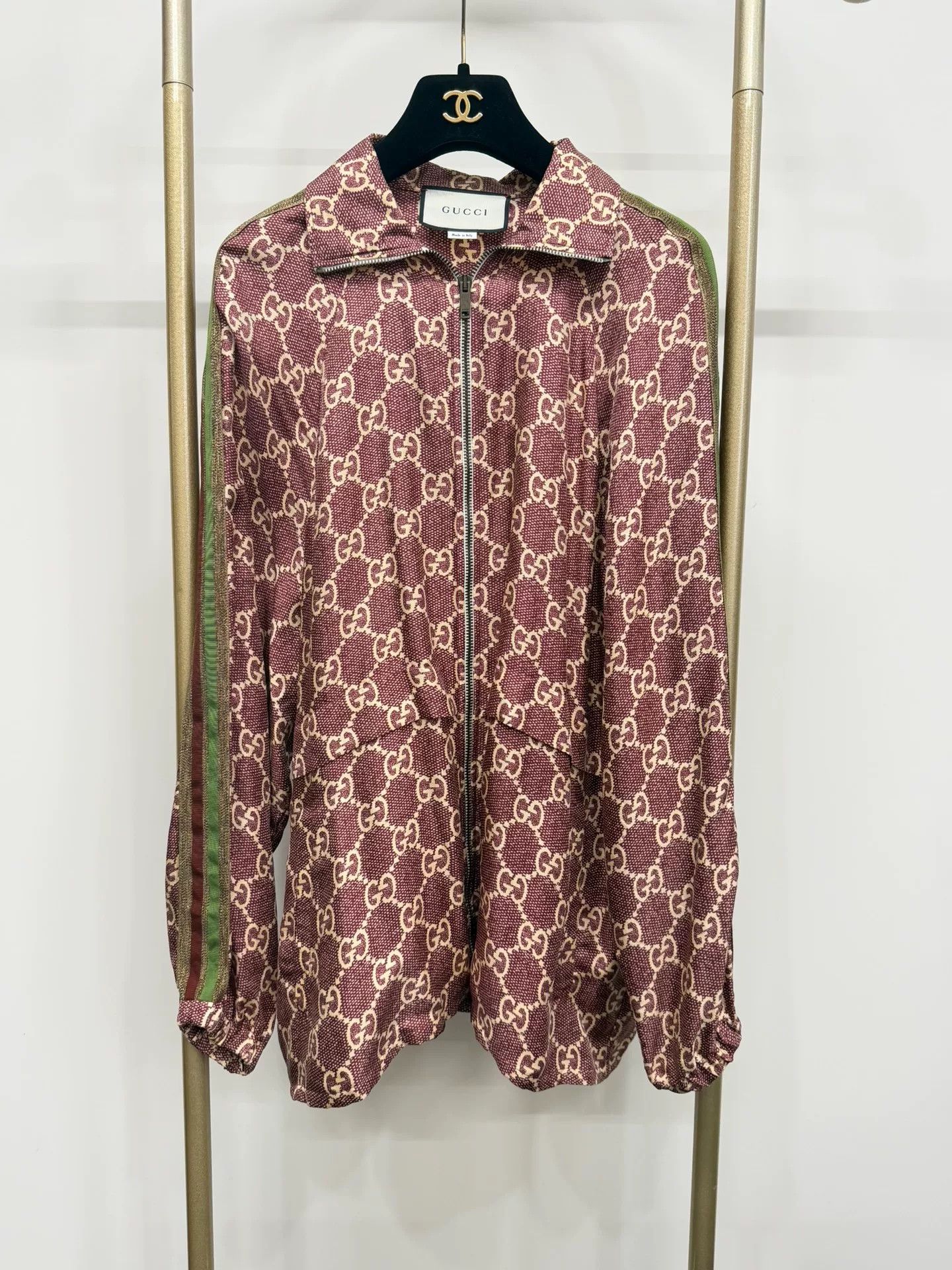 Gucci Gucci Silk Monogram Jacket XXS Size XXS / US 00 / IT 34 - 1 Thumbnail