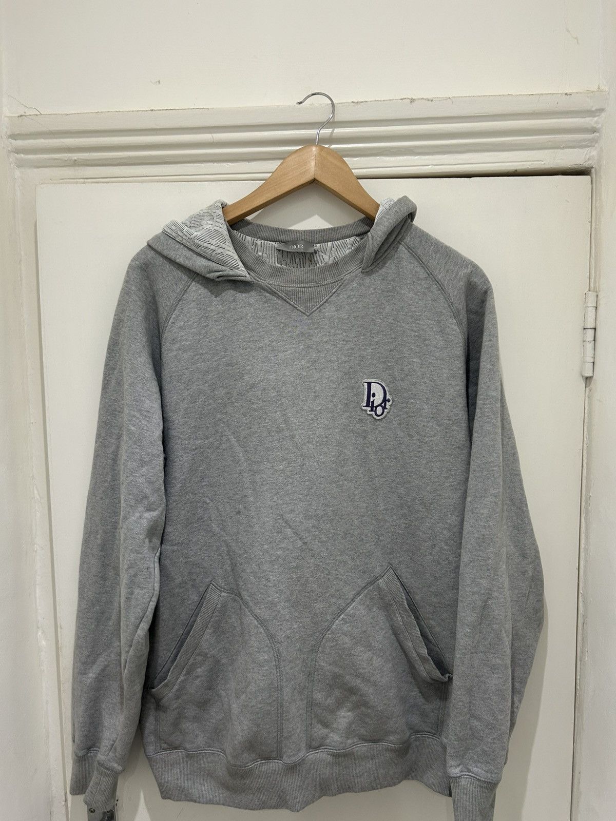 Dior Dior Grey Hoodie Purple logo Size US M / EU 48-50 / 2 - 2 Thumbnail