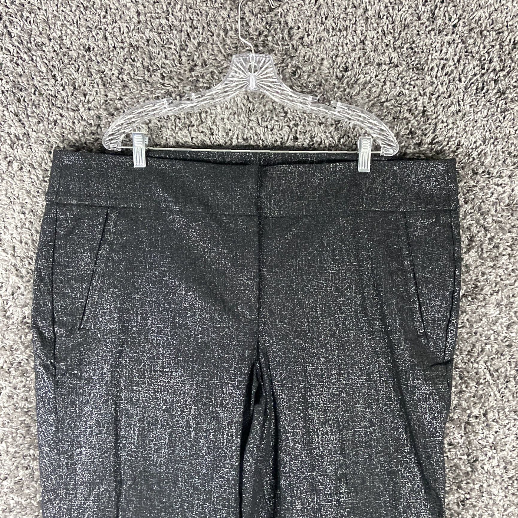 Vintage Lane Bryant Black Sparkly Dress Pants Plus Size 26 Womens Size 26" / US 2 / IT 38 - 5 Thumbnail