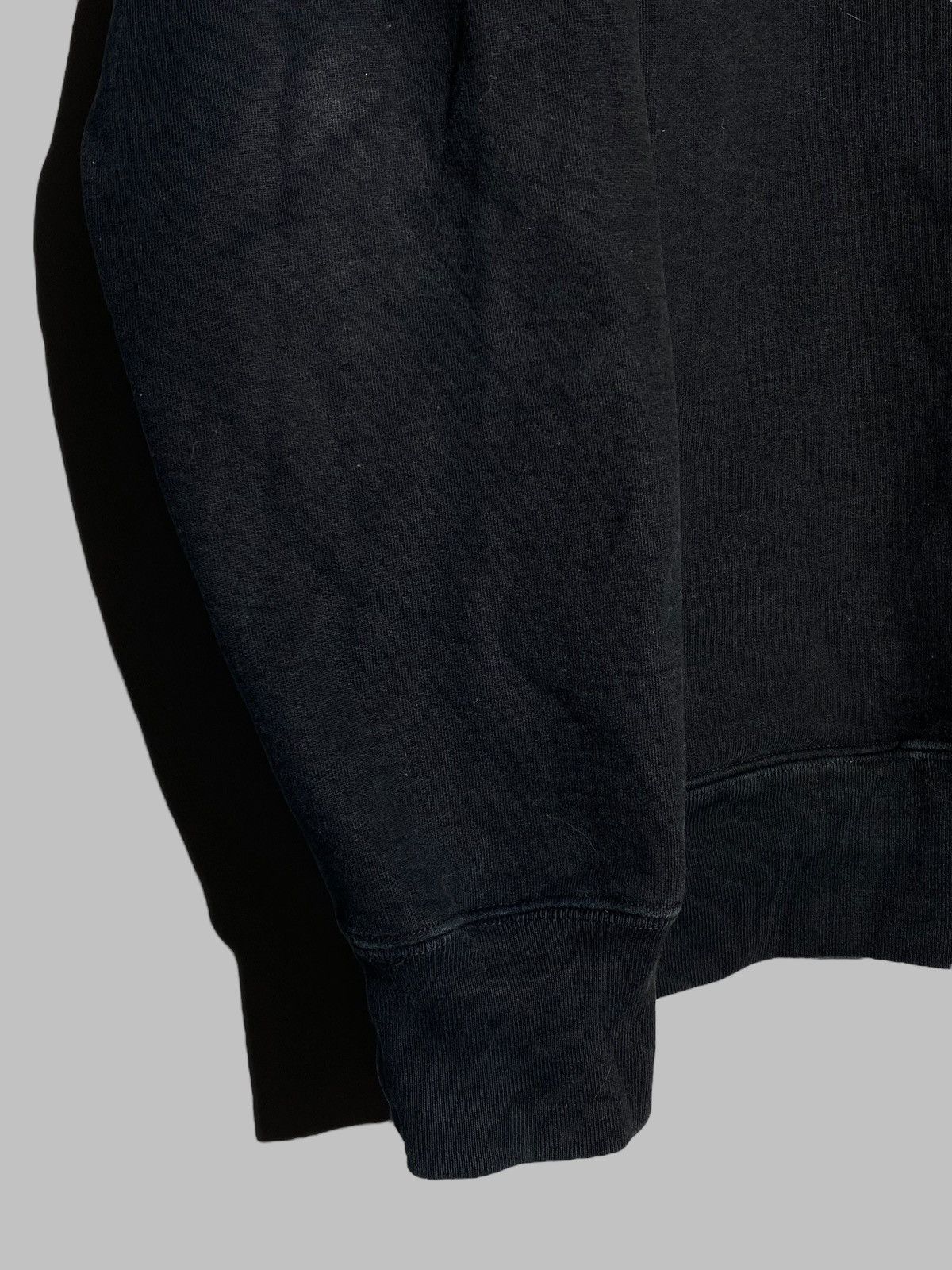 Supreme Supreme S/S 2014 Hooded Crewneck Pullover Black Distressed Size US L / EU 52-54 / 3 - 9 Thumbnail