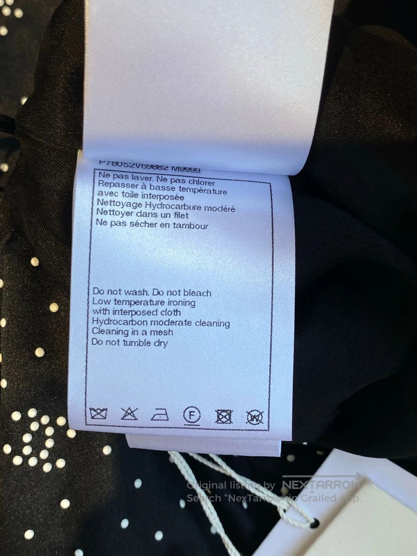 Chanel Chanel 2024 Black Polka Dot Silk Skirt. Size US 38 / EU 54 - 6 Thumbnail