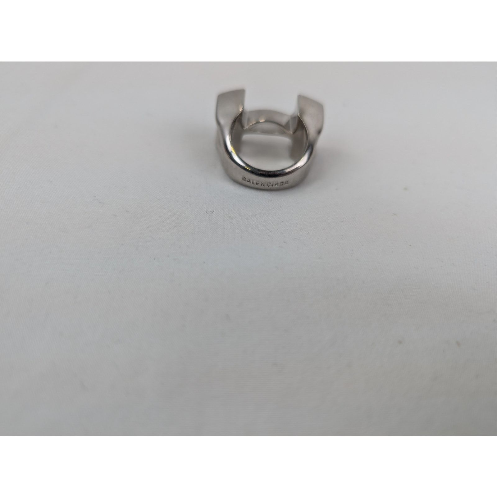 Balenciaga × Under Armour o1rshd1 Size: 62 / Recycled Brass Signature Ring in Silver Size ONE SIZE - 6 Thumbnail
