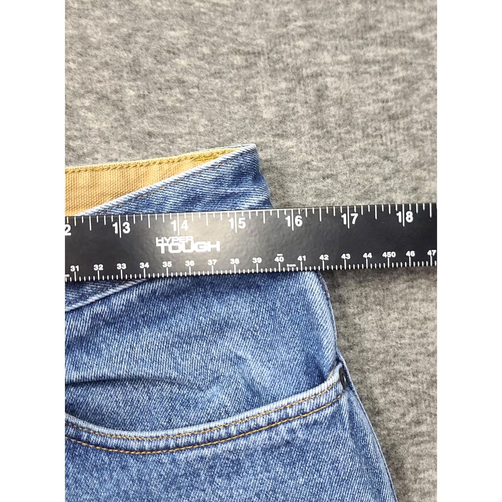 CO Duluth Ballroom Flannel-Lined Jeans 32x30 Blue Relaxed Fit Work Denim Jeans Mens Size US 32 / EU 48 - 6 Thumbnail