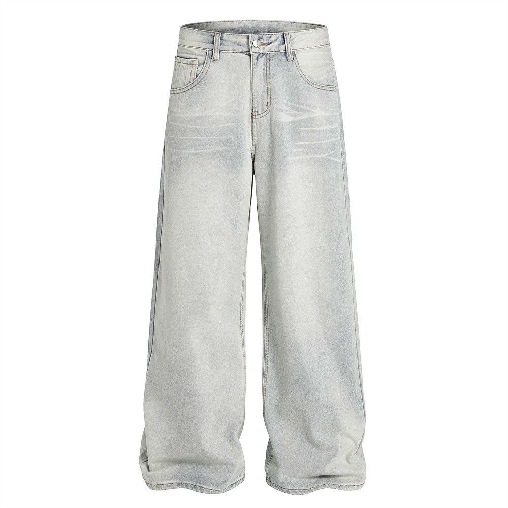 Japanese Brand × Jean American cleanfit retro loose washed distressed jeans Size US 32 / EU 48 - 1 Thumbnail