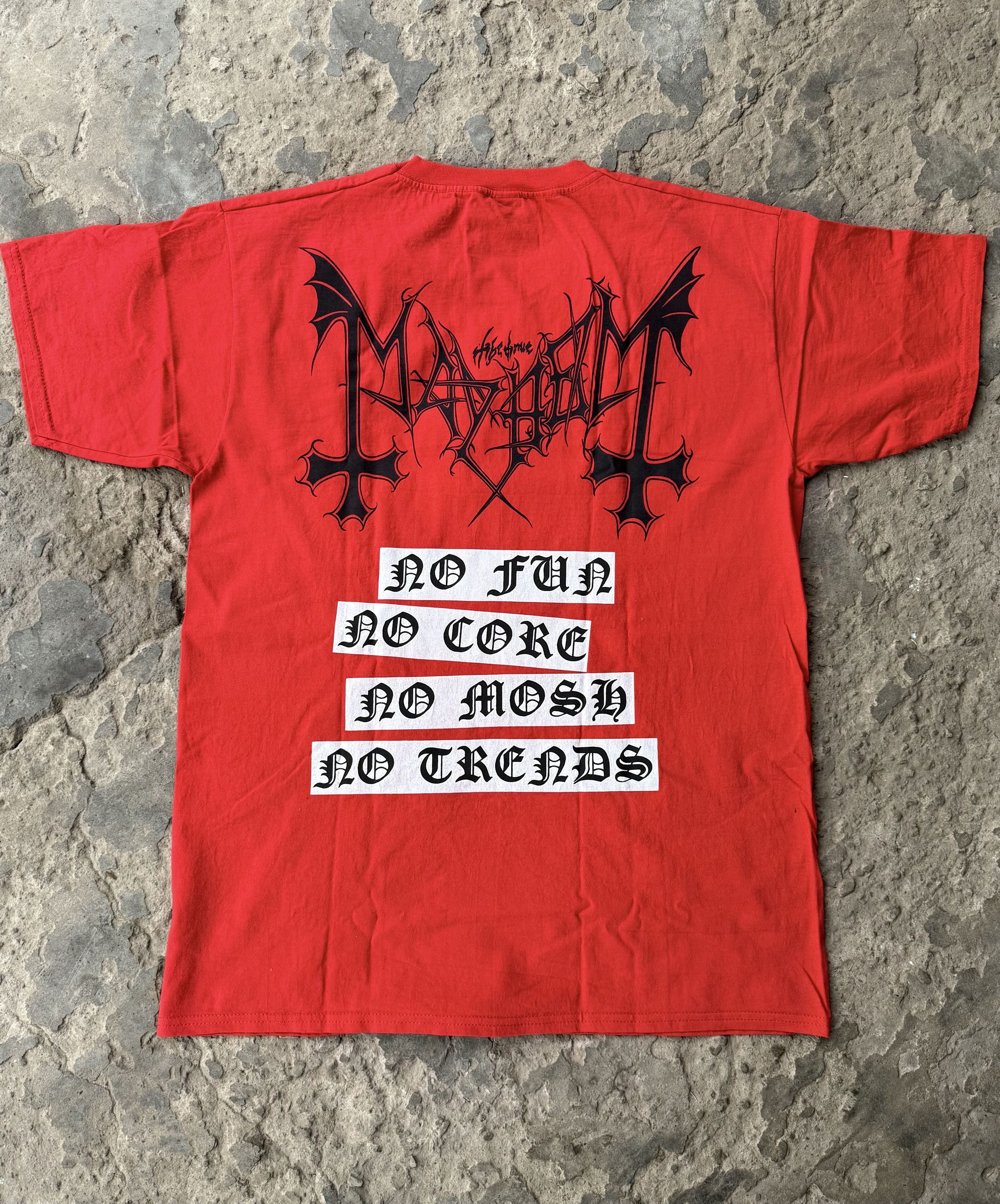 Band Tees Mayhem black metal band tshirt Size US L / EU 52-54 / 3 - 3 Thumbnail