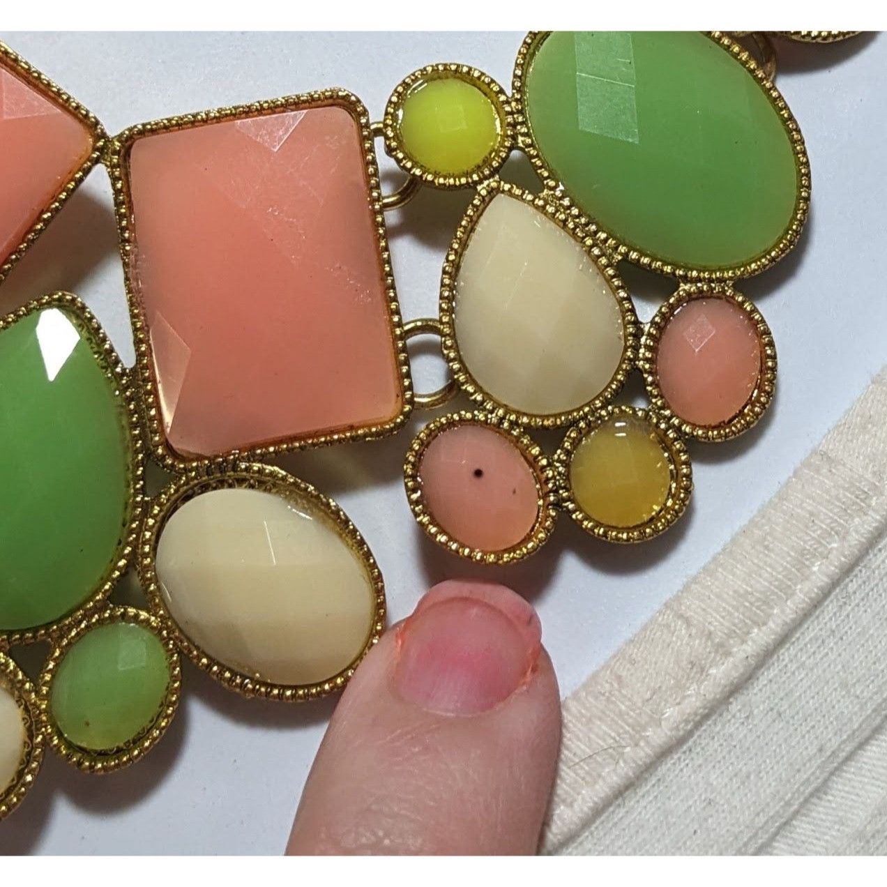 Other 60s Style Gemmed Bib Statement Necklace Size ONE SIZE - 7 Thumbnail