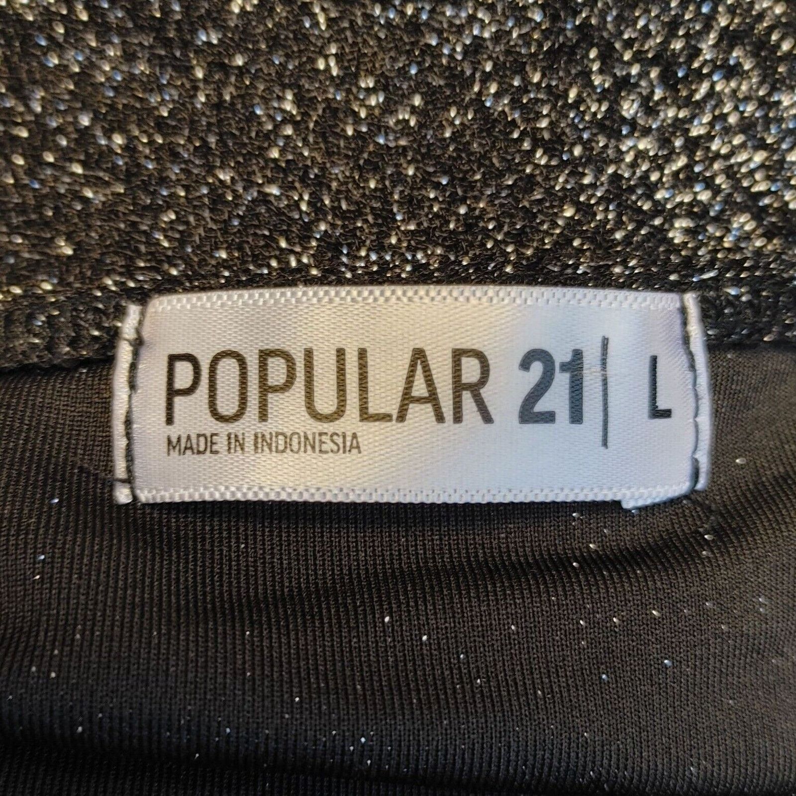 Other Popular 21 Women's Black Sparkling Glitter low Cut Evening D Size L / US 10 / IT 46 - 3 Thumbnail