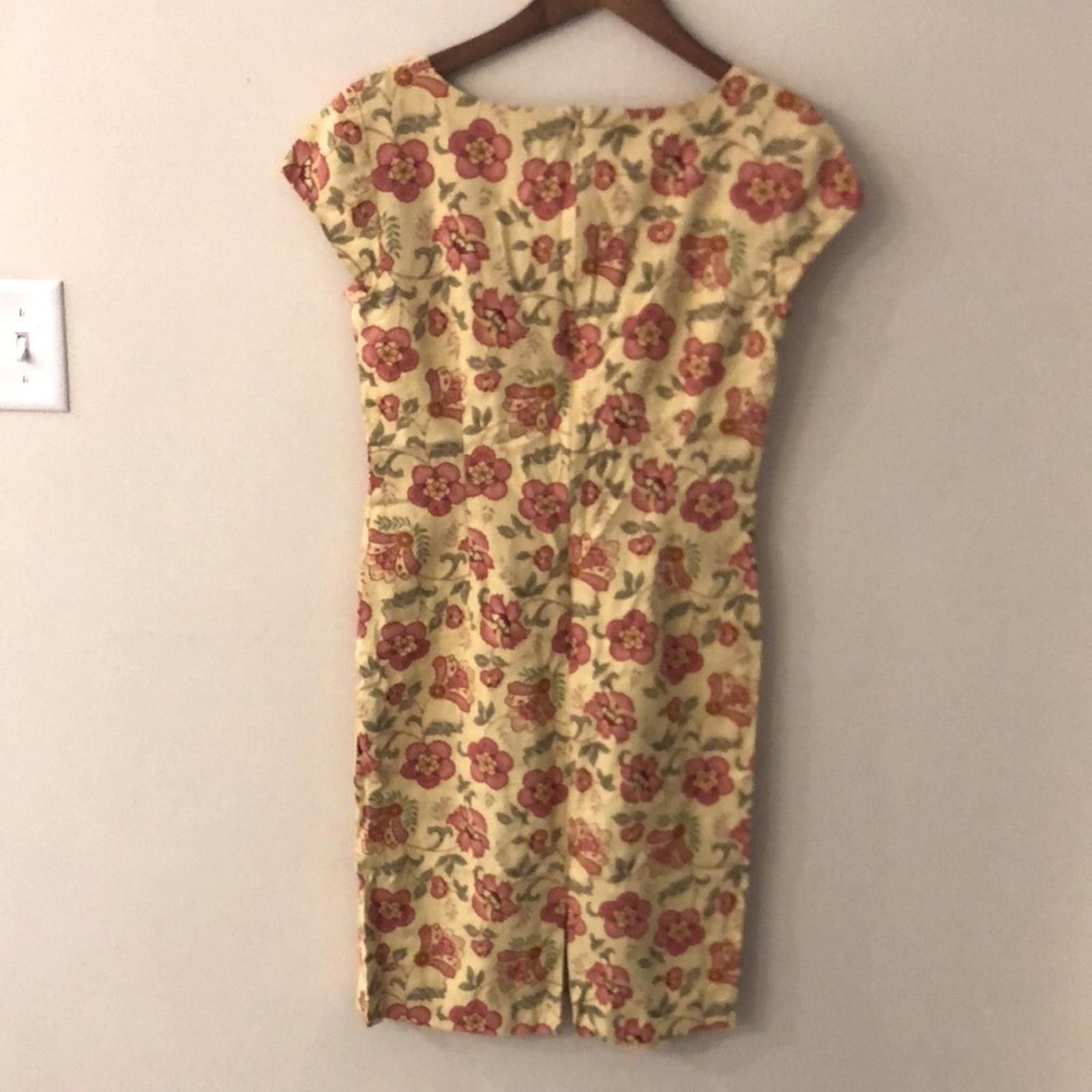 Coldwater Creek Coldwater Creek linen blend Floral long dress lined SZ 6 Size M / US 6-8 / IT 42-44 - 3 Thumbnail