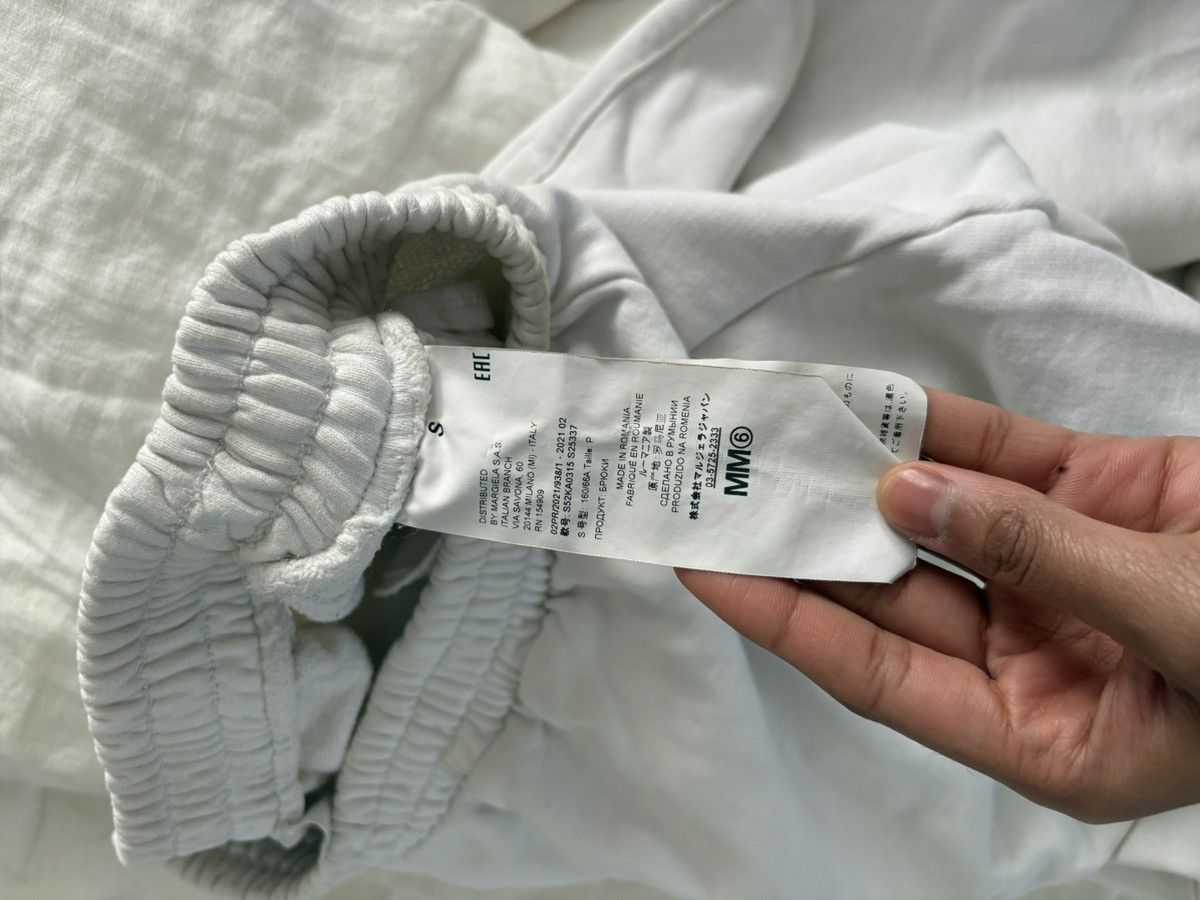 MM6 MM6 Margiela White Slit Lounge Sweatpants Size US 29 - 4 Thumbnail