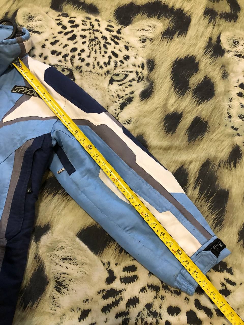 Spyder Baby Blue Spider Web ski Snowboarding Jacket vintage