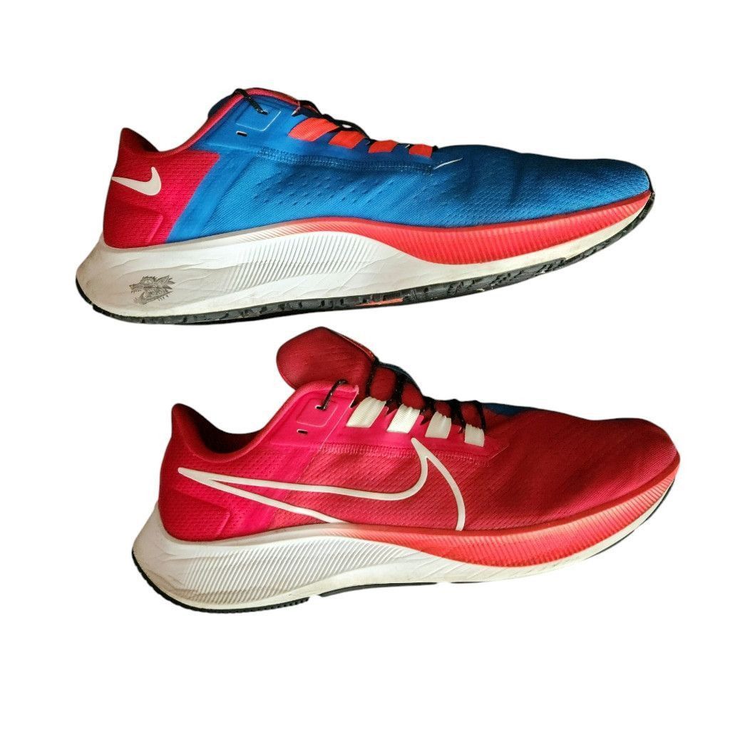 Nike Men's Nike Running Shoes, Size US 13, Blue/Red Size US 12 / IT 42 - 3 Thumbnail