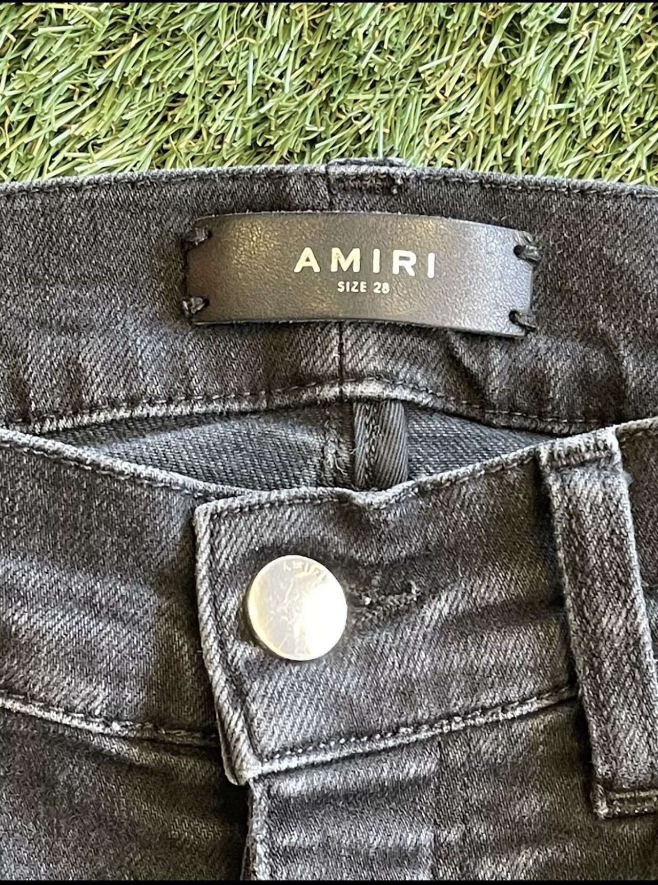 Amiri Size 28 - Amiri Jeans Distressed Hawaiian Patch Black Size US 28 / EU 44 - 7 Thumbnail