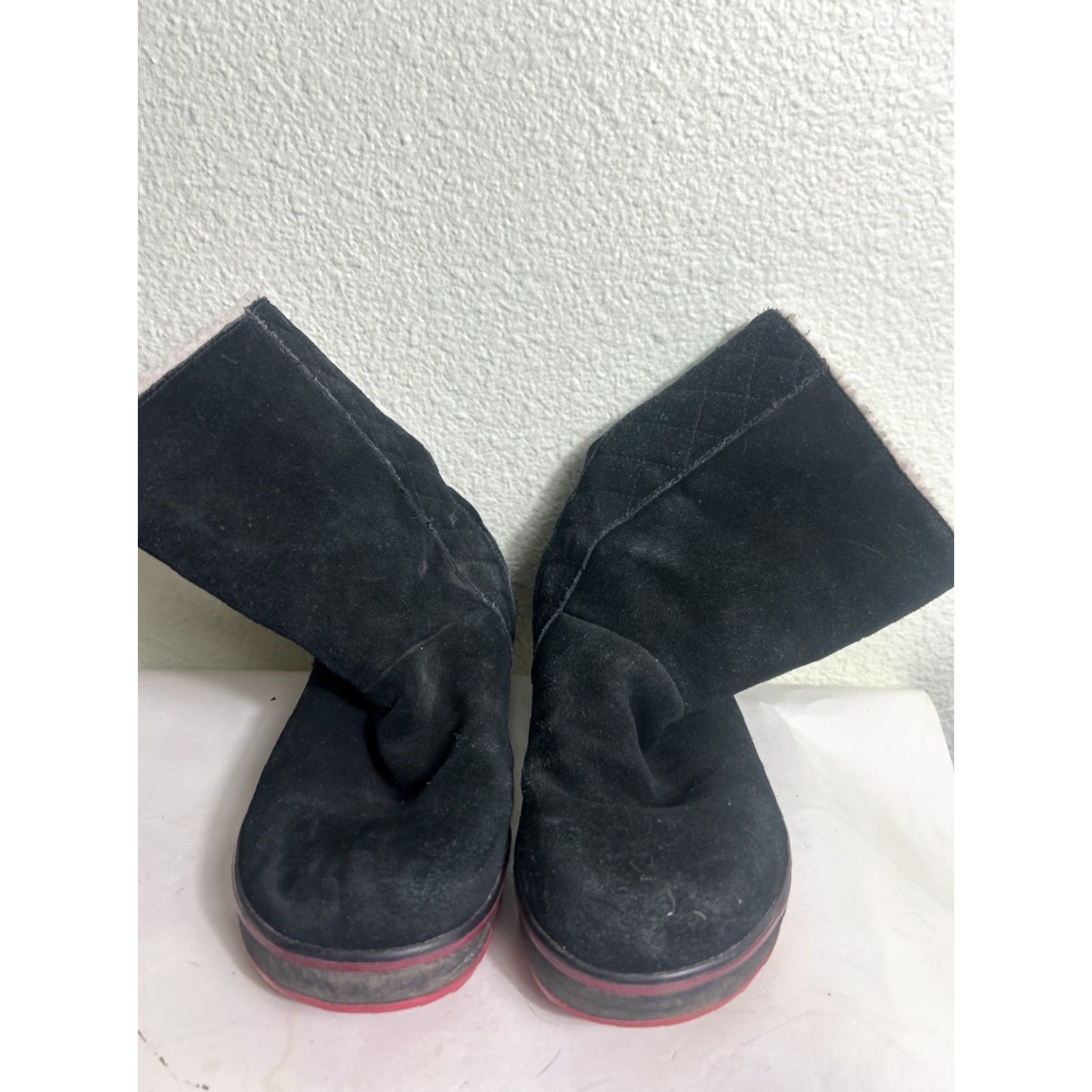 SOREL Sorel NL1975-010 Boots Women's Black Suede Waterproof Sherpa Lined Winter 8 Adult Womens Winter Boots Black Suede Snow Boot Size US 8 / IT 38 - 7 Thumbnail